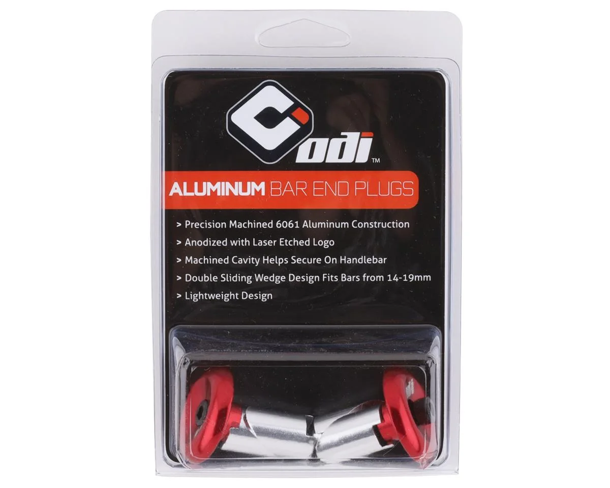ODI Aluminum Bar Ends (Red) (Pair) - view 2